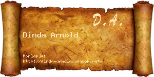 Dinda Arnold névjegykártya